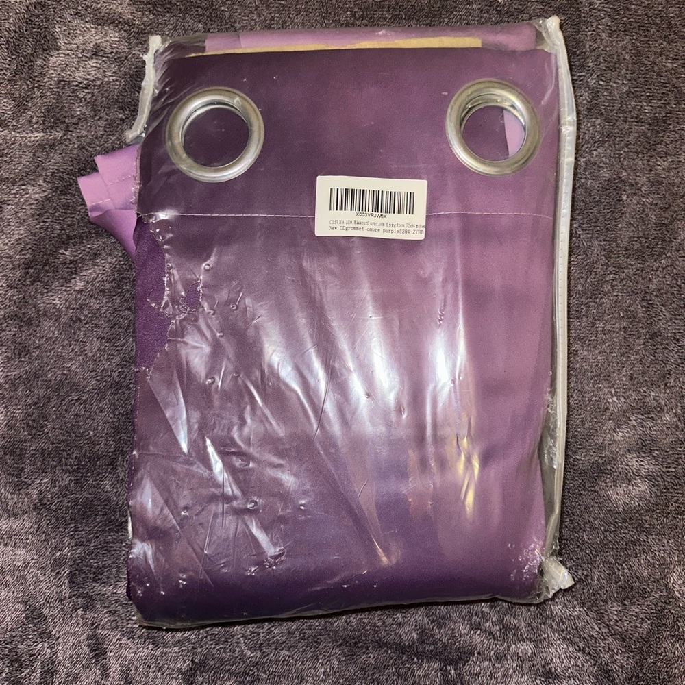 Amazon Purple Grommet Curtain